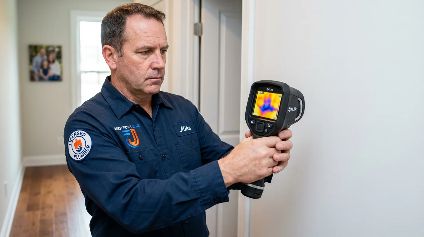 Thermal imaging leak detection by Johns Plumbing LLC in Watervliet